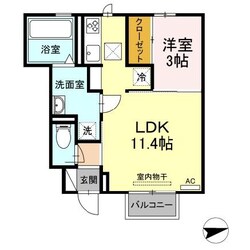 七宝駅 徒歩35分 1階の物件間取画像